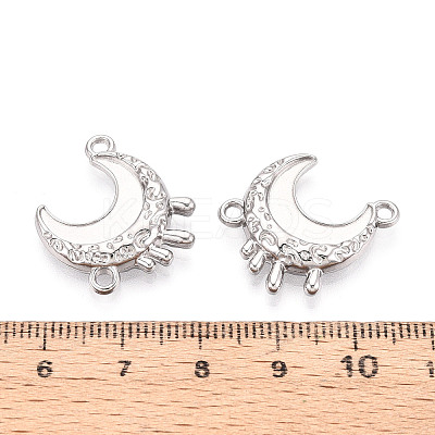 304 Stainless Steel Connector Cabochon Settings STAS-N114-48P-1