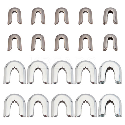 120Pcs 2 Style 304 Stainless Steel & Carbon Steel Spiral Bone Tips FIND-BC0003-88-1