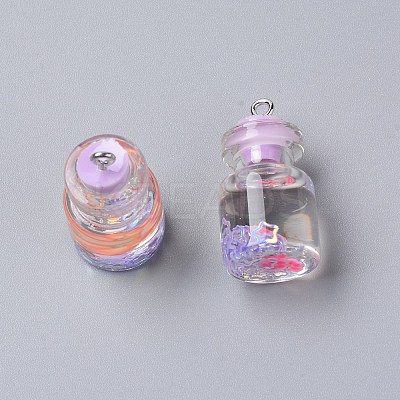 Wish Glass Bottle Pendants LS-RESI-TAC0007-05E-1