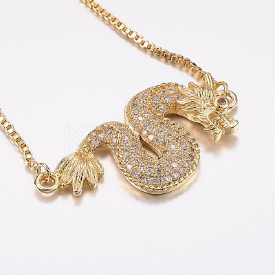 Adjustable Brass Micro Pave Cubic Zirconia Bolo Bracelets BJEW-F302-02G-1