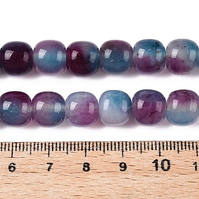 Dyed Natural White Jade Beads Strands G-T138-D20-1