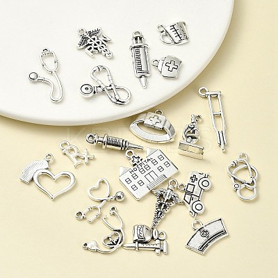20Pcs 20 Style Tibetan Style Zinc Alloy Pendants TIBEP-YW0001-72-1