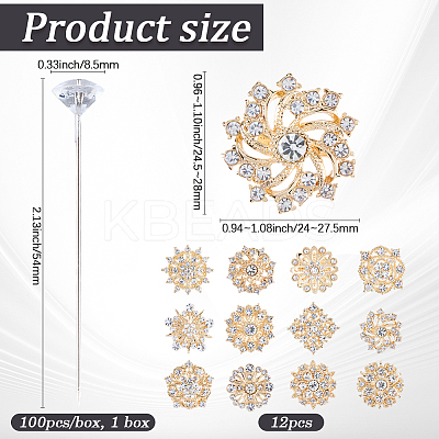 DIY Flower Bouquet Decoration Kits DIY-SP0006-60G-1