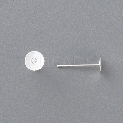 304 Stainless Steel Stud Earring Findings STAS-H436-24S-5mm-1