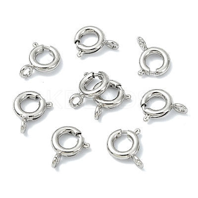 SHEGRACE Brass Spring Ring Clasps XGRPCN197-018P-1