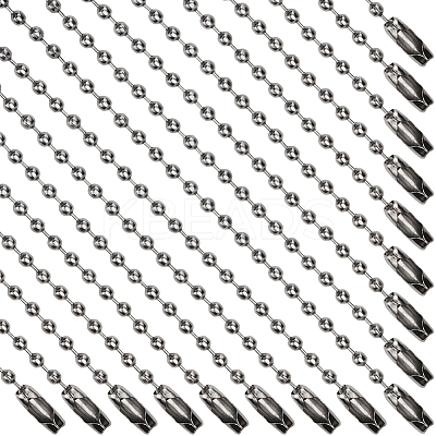 100Pcs Steel Ball Chains for Price Tag Chains FIND-SP0002-58B-1