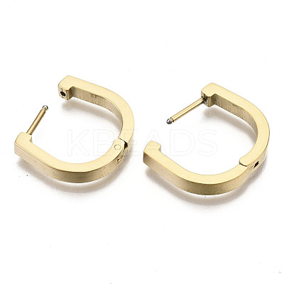 304 Stainless Steel Huggie Hoop Earrings STAS-R115-18G-1