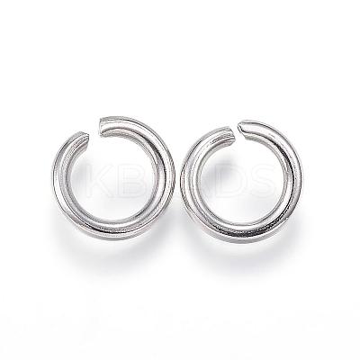 Tarnish Resistant 304 Stainless Steel Open Jump Rings STAS-E113-10P-1