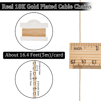 5M Brass Cable Chains CHC-BBC0001-13-1