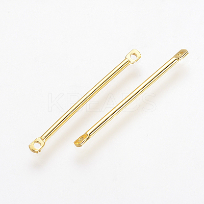 Brass Bar Links connectors KK-T020-23G-1
