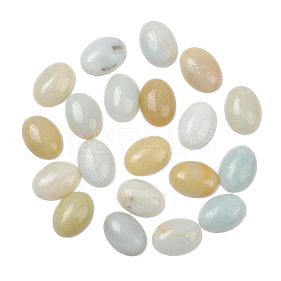 Natural Flower Amazonite Cabochons G-C115-01A-31-1