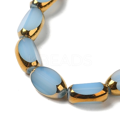 Electroplate Glass Beads Strands X-EGLA-P061-02B-02-1