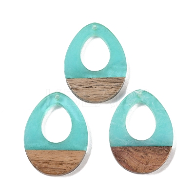 Resin & Wood Pendants WOOD-F015-17E-1