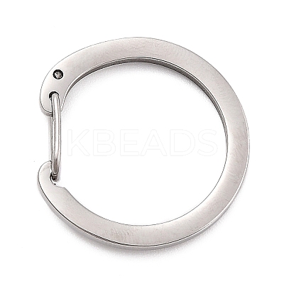 Non-Tarnish 304 Stainless Steel Push Gate Snap Key Clasps LS-STAS-B022-01P-01-1