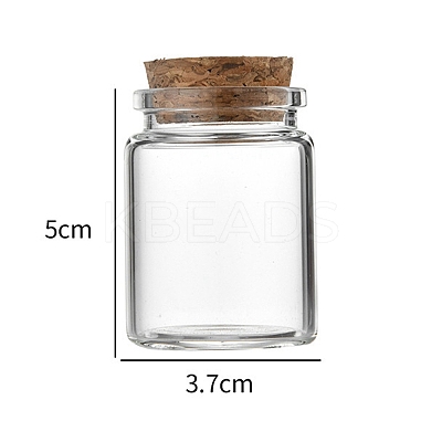 Glass Bottle CON-WH0085-72B-1