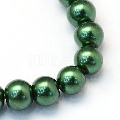 Baking Paint Glass Pearl Bead Strands HY-Q003-3mm-75-1