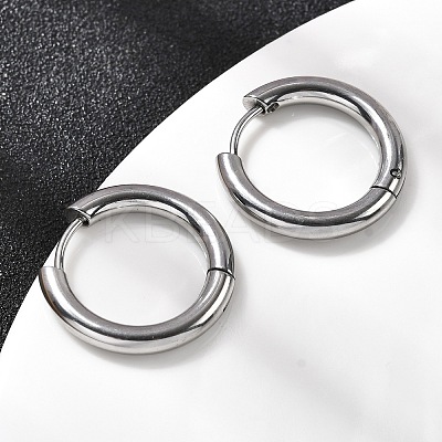 316F Stainless Steel Hoop Earrings EJEW-D341-01B-P-1
