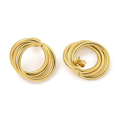 304 Stainless Steel Earrings for Women EJEW-E305-07G-1