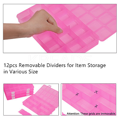 Plastic Bead Storage Containers LS-CON-WH0026-02A-1