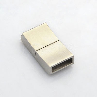 Tarnish Resistant Cuboid 304 Stainless Steel Bayonet Clasps STAS-N042-03A-1