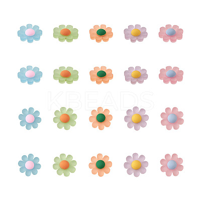 Resin Frosted Cabochons RESI-TA0001-26-1