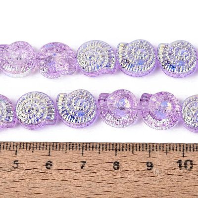 Electroplate Transparent Glass Beads Strands EGLA-Q136-02A-05-1