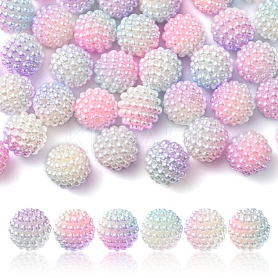Imitation Pearl Acrylic Beads OACR-FS0001-32E-1