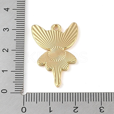 Golden Plated Alloy Eanaml Pendants PALLOY-S184-04G-D-1