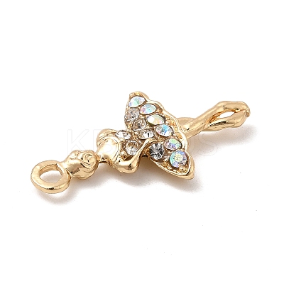 Rack Plating Alloy Rhinestone Pendants ALRI-M006-05G-1