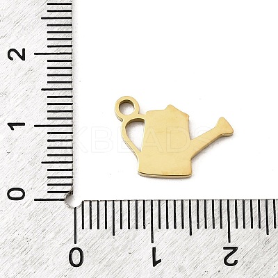 304 Stainless Steel Enamel Pendants STAS-I336-19G-1