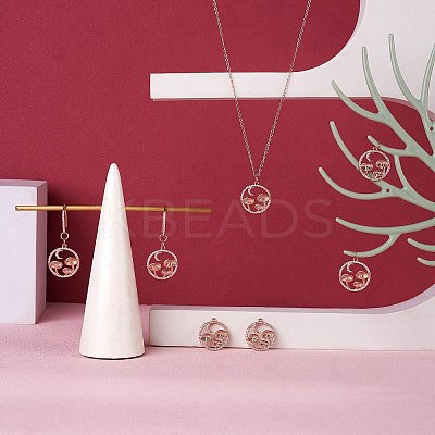 5Pcs Brass Micro Pave Clear Cubic Zirconia Pendants ZIRC-SZ0003-33A-1