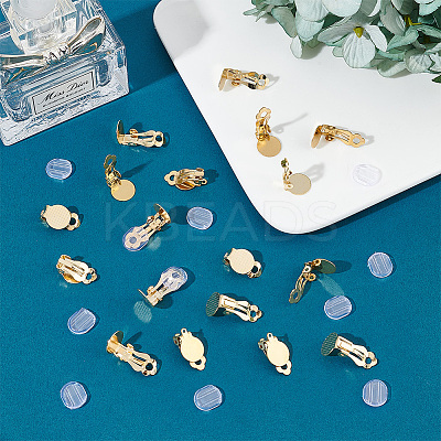 40Pcs 2 Size 304 Stainless Steel Clip-on Earring Findings STAS-UN0040-61-1