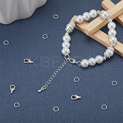 4Pcs 925 Sterling Silver Lobster Claw Clasps & 20Pcs Open Jump Rings STER-BBC0006-23-1