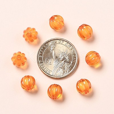 Autumn Theme Transparent Acrylic Beads X-TACR-S089-10mm-11-1