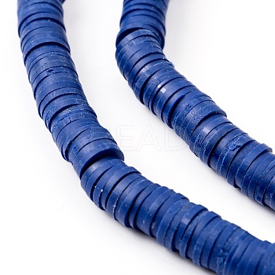 Handmade Polymer Clay Beads Strands CLAY-R089-6mm-Q053-1