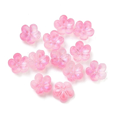 Dyed & Heated Glass Bead Caps GLAA-C042-01I-1