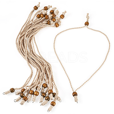 Adjustable Waxed Polyester Cord Necklace Making NJEW-TAC0031-1
