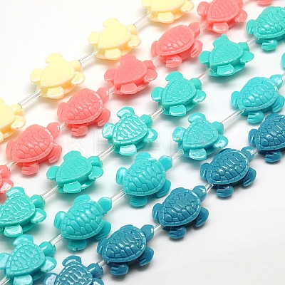 Synthetic Coral Beads Strands CORA-L020-D-M-1