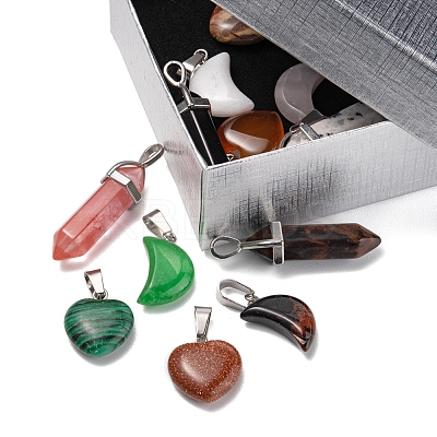 DIY Gemstone Necklace Making Kit DIY-FS0003-59-1