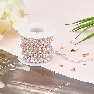 DIY Imitation Pearl Bracelet Necklace Making Kits DIY-BBC0001-08-1