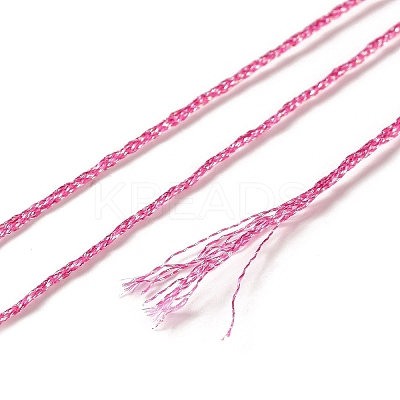 10 Skeins 12-Ply Metallic Polyester Embroidery Floss OCOR-Q057-A16-1