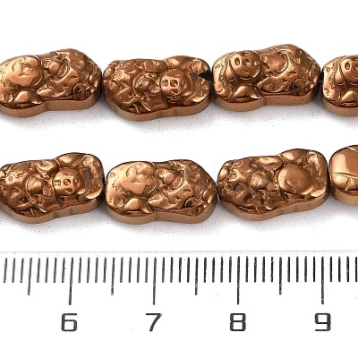 Electroplated Synthetic Non-magnetic Hematite Beads Strands G-F767-03F-1