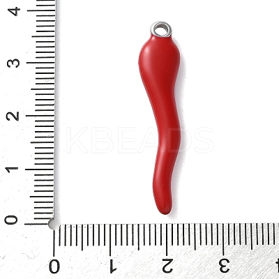 304 Stainless Steel Enamel Pendants STAS-S172-07P-1