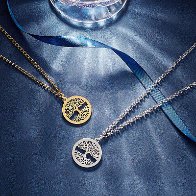 16Pcs 2 Colors 304 Stainless Steel Pendants STAS-UN0023-39-1