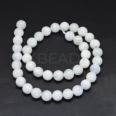 Natural Rainbow Moonstone Beads Strands G-F602-03-10mm-1