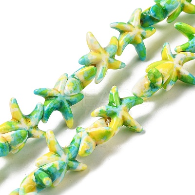Synthetic Turquoise Dyed Beads Strands G-P507-04G-1