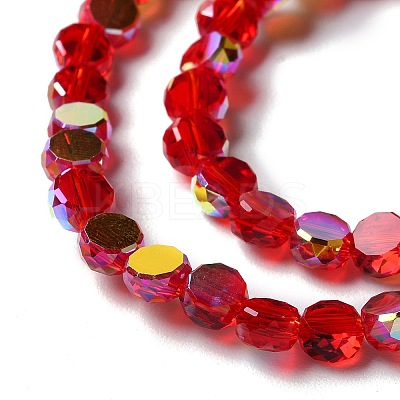 Transparent Electroplate Glass Beads Strands GLAA-Q099-I01-M02-1