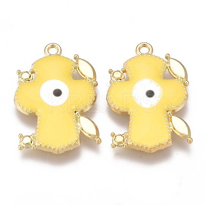 Alloy Enamel Pendants ENAM-N050-20D-NR-1