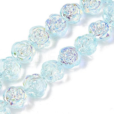 Electroplate Glass Beads Strands EGLA-K061-09A-AB02-1