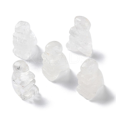 Natural Quartz Crystal Carved Healing Dinosaur Figurines G-B062-07F-1